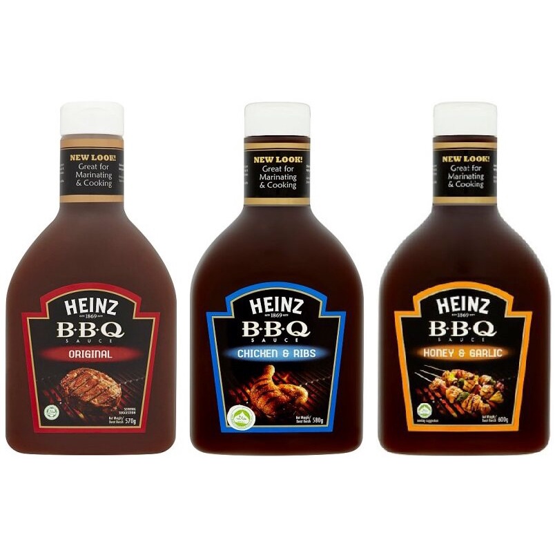 Heinz Bbq Sauce Original Chicken And Ribs Honey And Garlic Marinating And Cooking Sauce