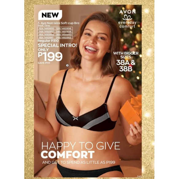 AYA Avon Nonwire Soft Cup Bra now comes in bigger sizes 38A & 38B