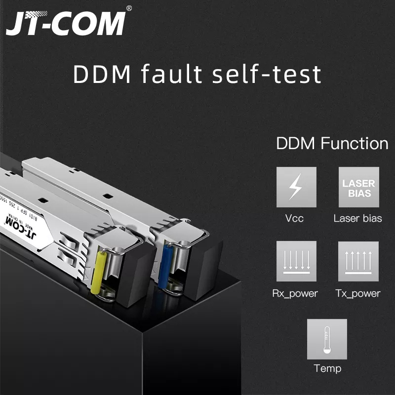 JT-COM SFP Module with DDM, 1g LC Single Mode Simplex SFP Module ...