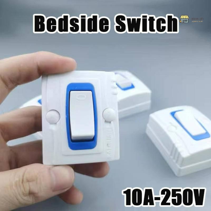 Square switch pure copper wiring button small light switch bedside fan