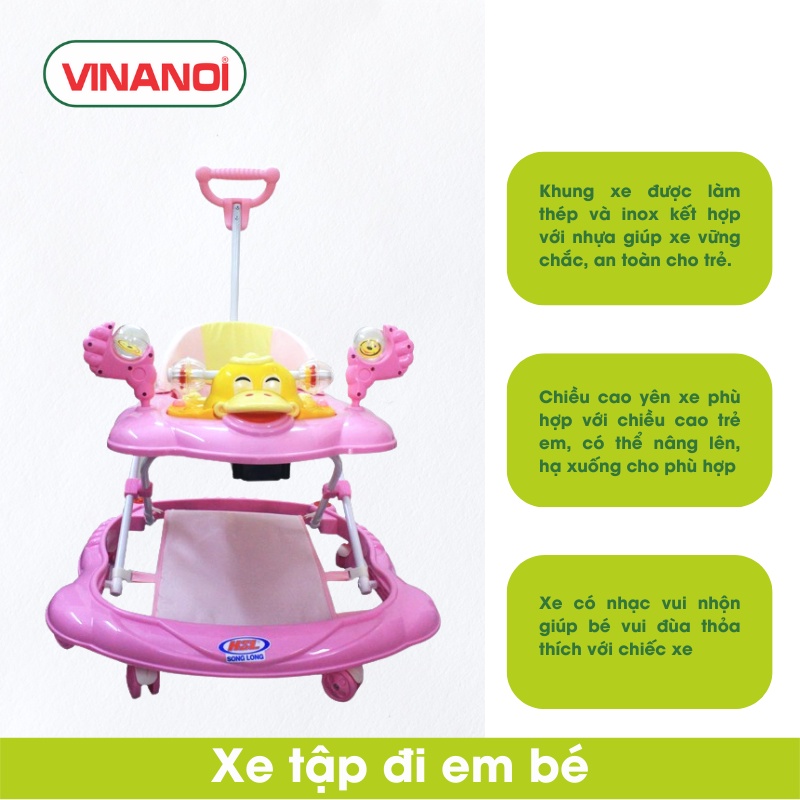 Round Walkers For Babies, Height Adjustable Walkers, With Pushers With