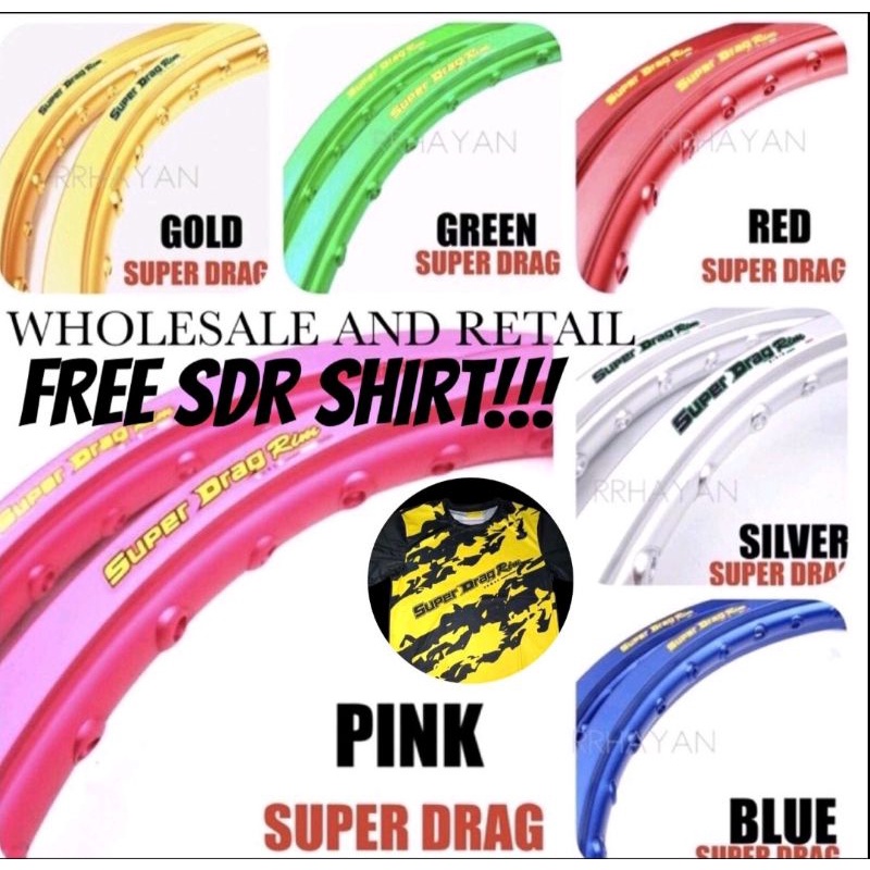 SUPER DRAG RIM ( SDR ) ORIGINAL SINGLE TONE ONLY AVAILABLE RIM 17 ...