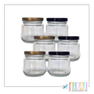 8 Pcs Spice Containers 8.5oz Glass Spice Jars with Acacia Lid and Labels - Stackable Empty Round Spice Canister for Kitchen, Clear