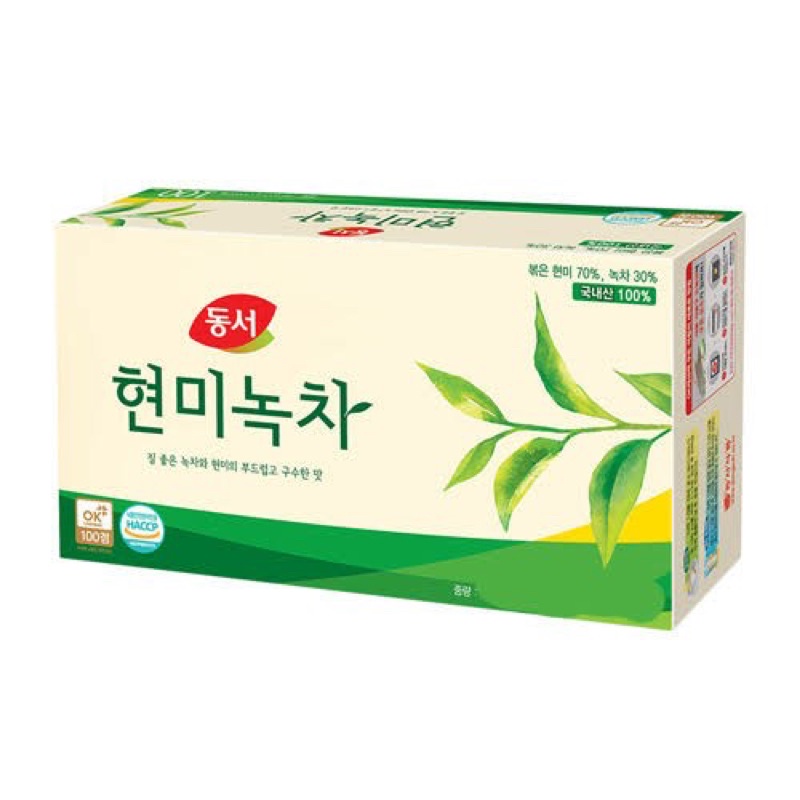 DONGSUH Korean Brown Rice Green Tea 1.5g x 25 tea (bags) Shopee