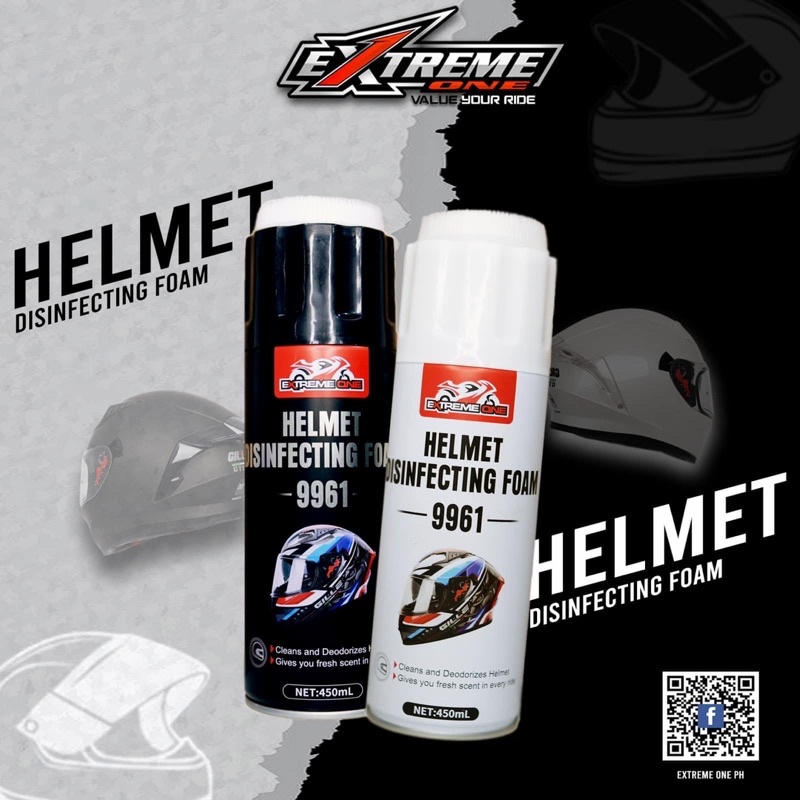 EXTREMEONE HELMET DISINFECTANT FOAM WITH BRUSH ( HELMET CLEANER
