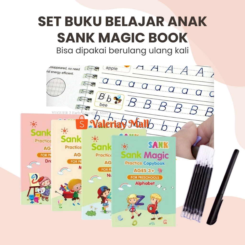 Children's Learning Book Sank Magic Practice Set Of Magic Book ...