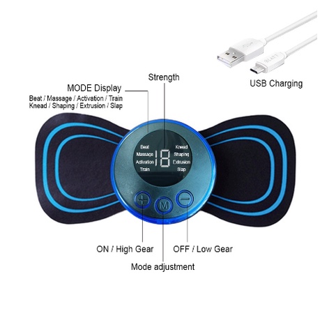 Recharge New Arrive Smart Mini Cervical Spine Massager Electric Pulse ...