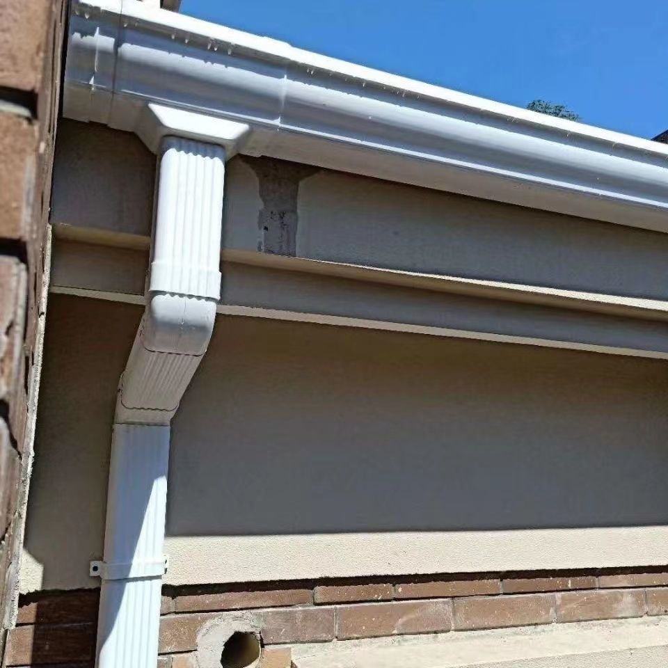 Villa Roof PVC Plastic Rone Drainage Channel Finished Gutter Water