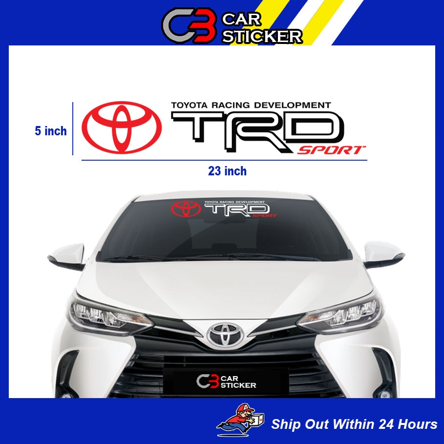 TRD toyota racing car sticker / cs753 | Shopee Philippines