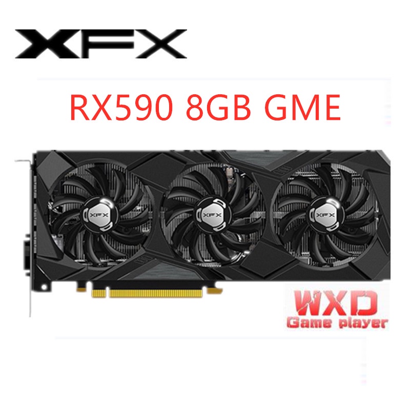 XFX RX 590 8GB GDDR5 Graphics Cards GPU Radeon AMD Radeon RX590 GME 580 ...