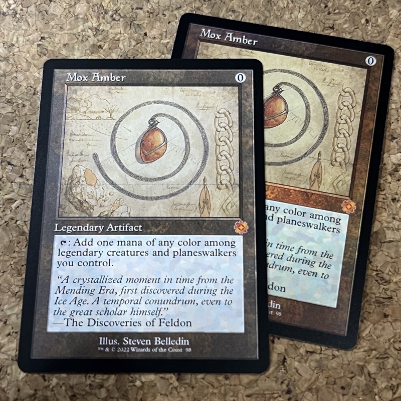 MOX AMBER | RETRO FRAME ARTIFACT | THE BROTHERS' WAR | COLORLESS