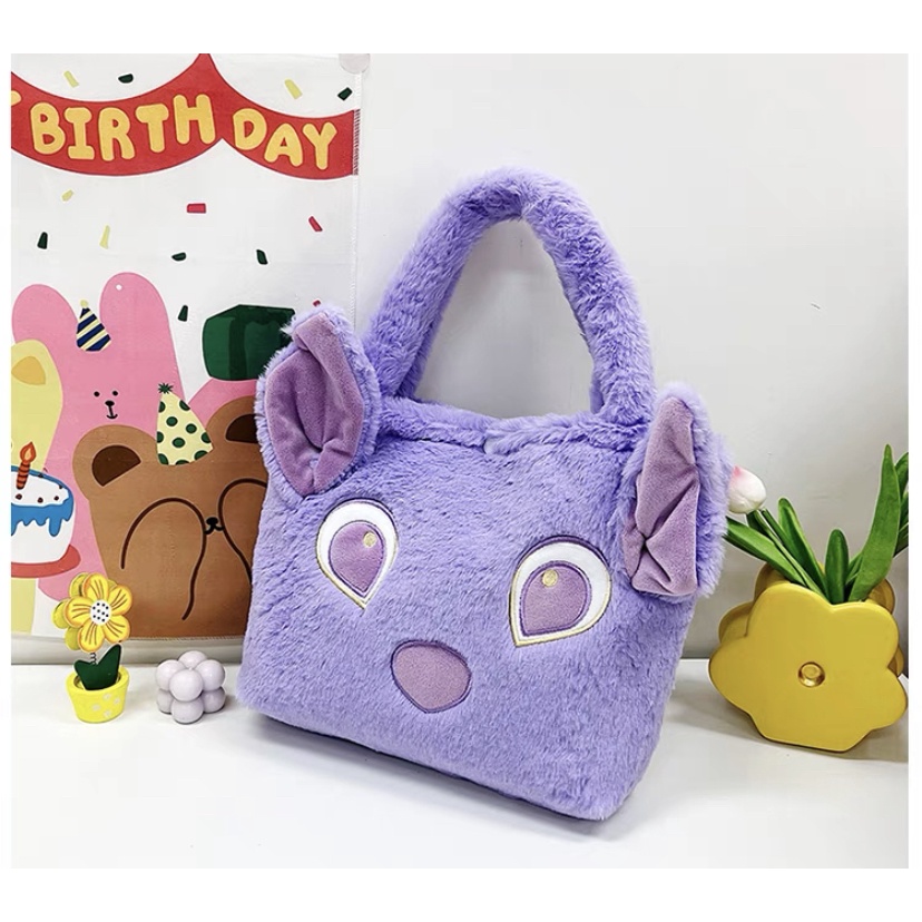 Mikayla Cute Plush Kawaii Cosmetic bag Cartoon Handbag Kuromi Large