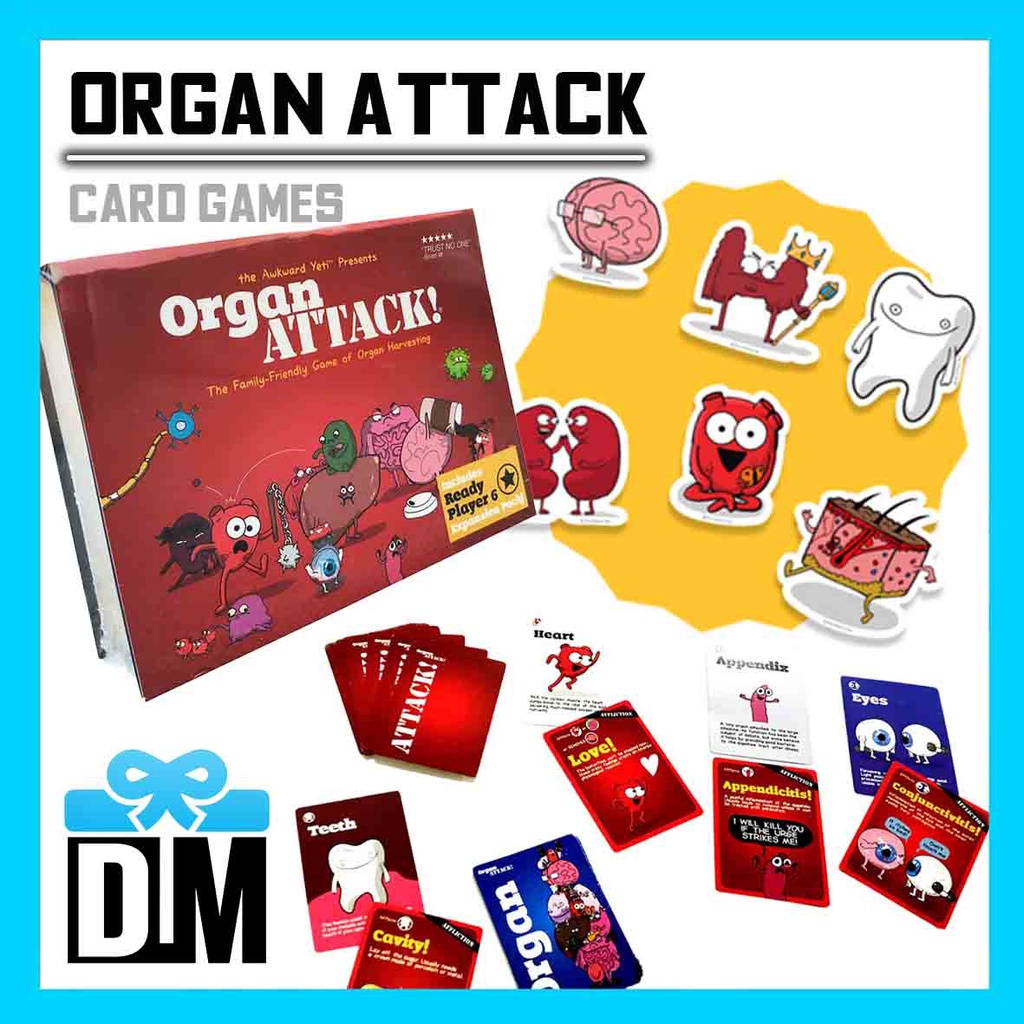 Organ Attack Game Fun Family Game Card Organ Attack Box | Shopee ...