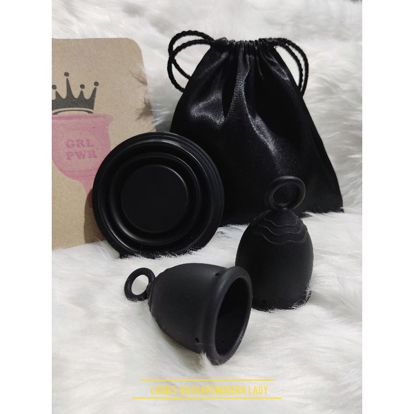 Black Ring Menstrual Cup Set Shopee Philippines