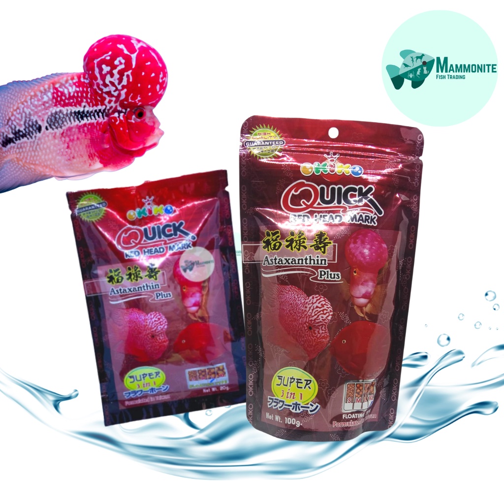 Okiko Platinum Flower Horn Fish Food 100g