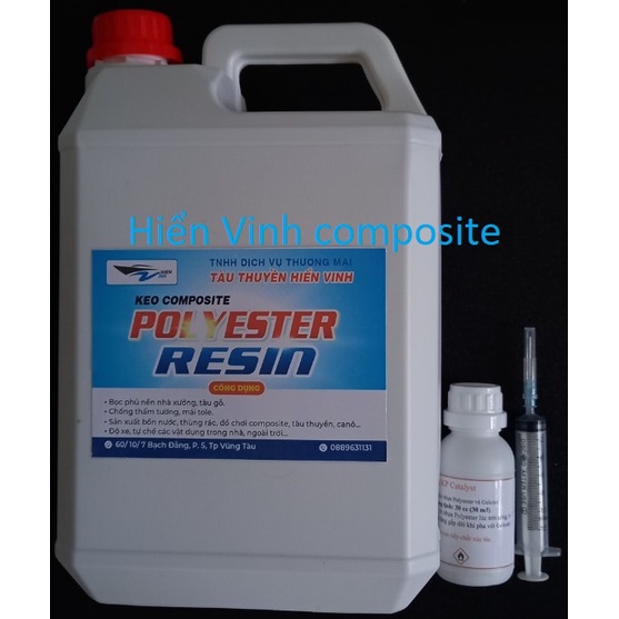 Composite glue (polyester plastic) - 3 kg + 30 cc catalyst + 1 glue ...
