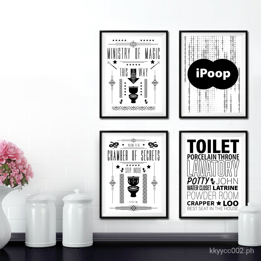 Toilet Synonyms Poster Funny Bathroom Rules Sign Nordic Ministry Of