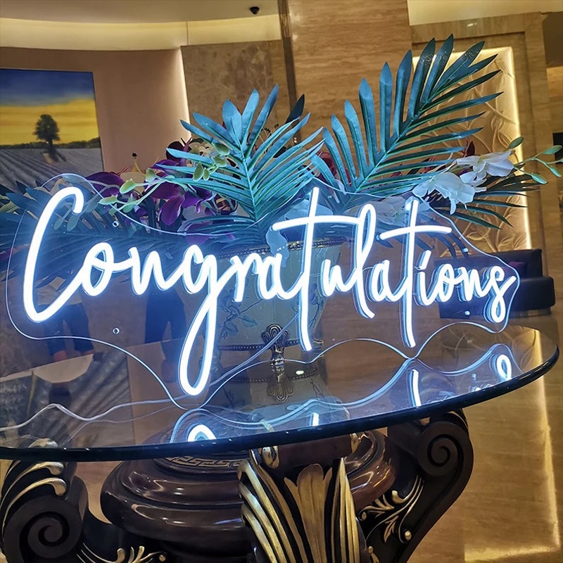 Neon Sign Congratulations Sign Congrats Light Sign Custom Wedding Neon ...