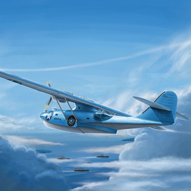 Academy Hobby Plastic Model Kits 1/72 Scale USN PBY-5A (The Battle of ...