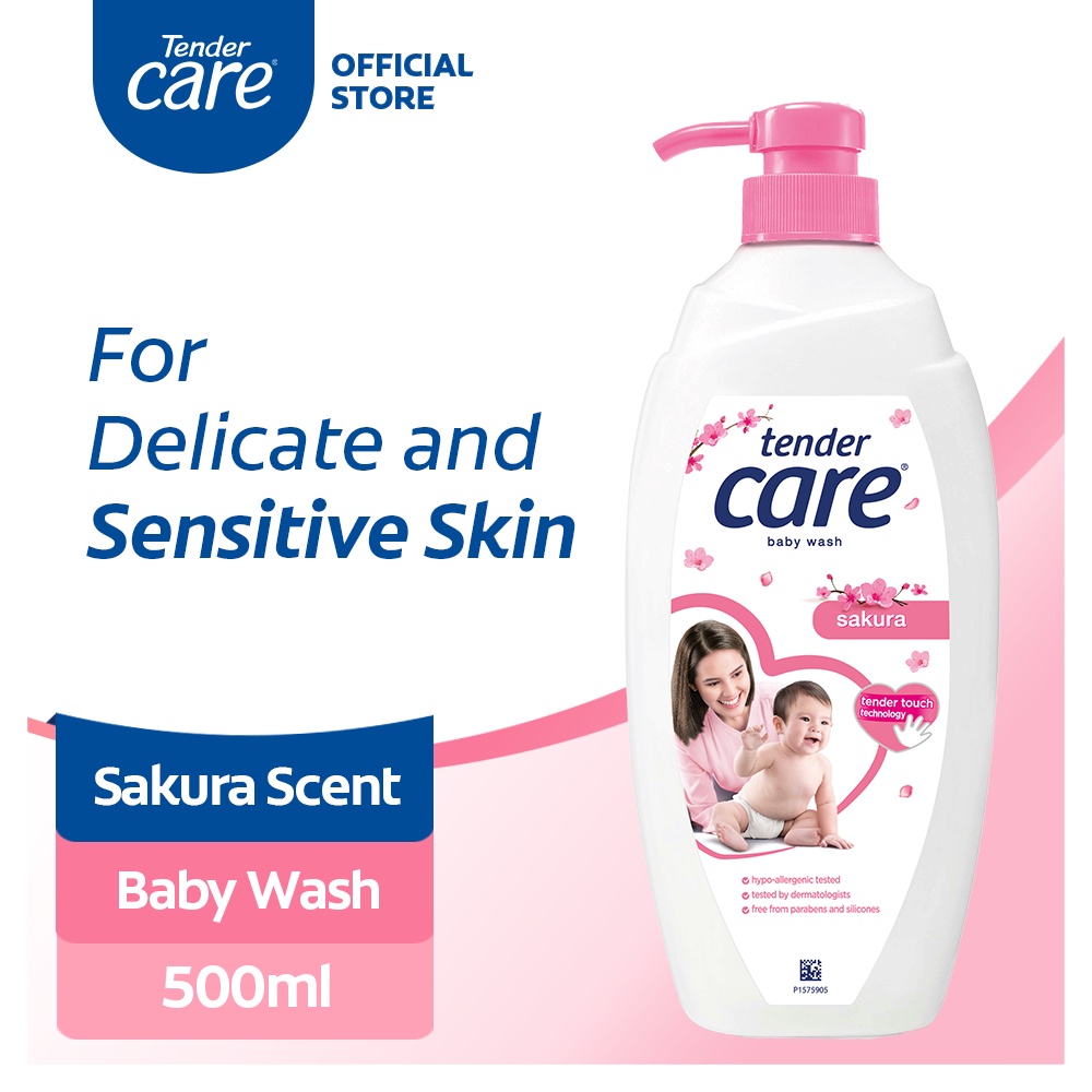 Tender Care Hypoallergenic Baby Wash for for Delicate Skin Sakura 500ml