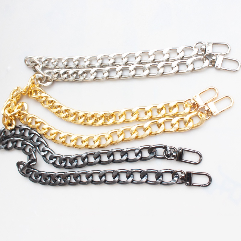 30/60/100cm Bag Chain Makapal na Flat Aluminum Metal Buckle Magandang ...