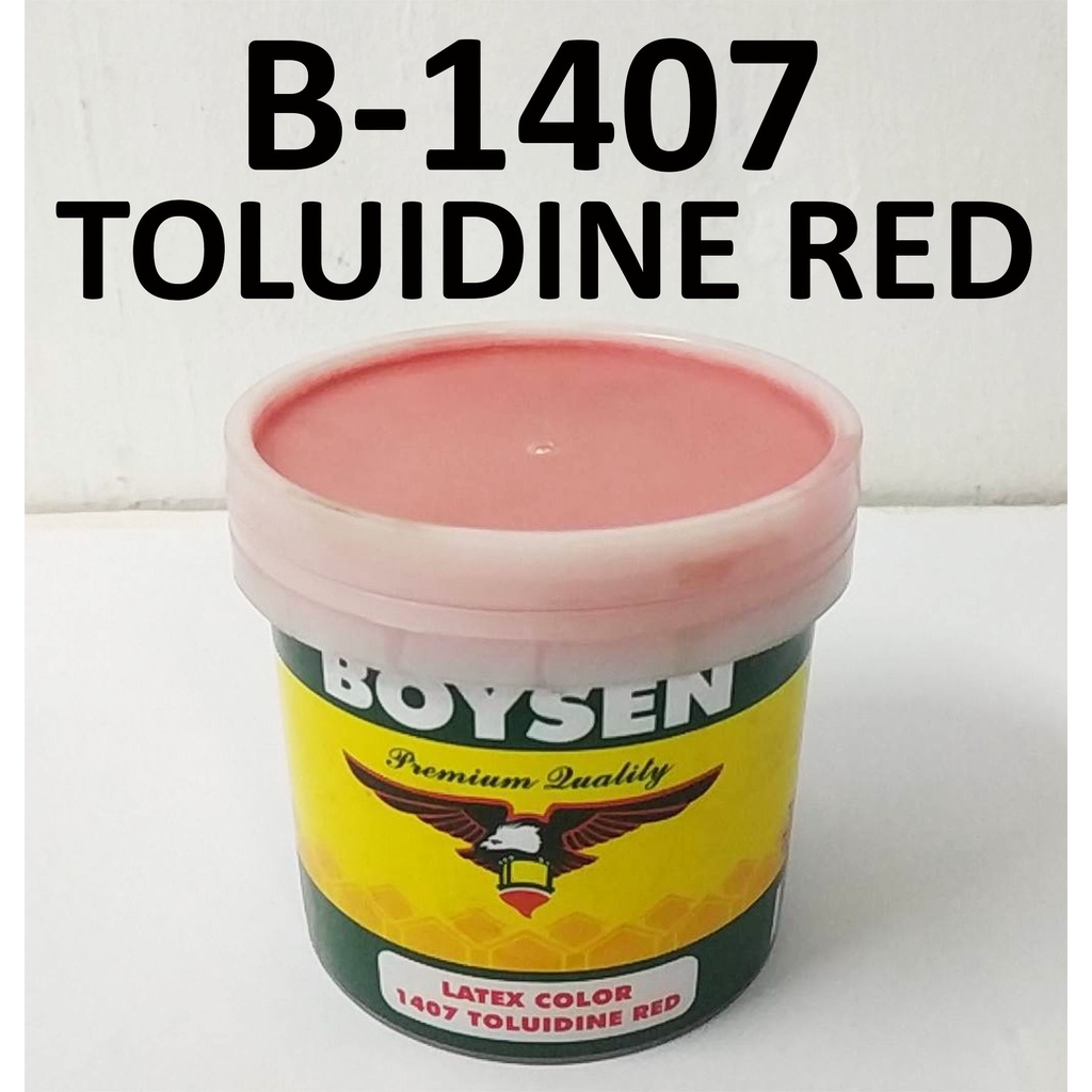 BOYSEN LATEX COLOR TOLUIDINE RED B-1407 ( 1/4 LITER ) FOR WOOD AND ...