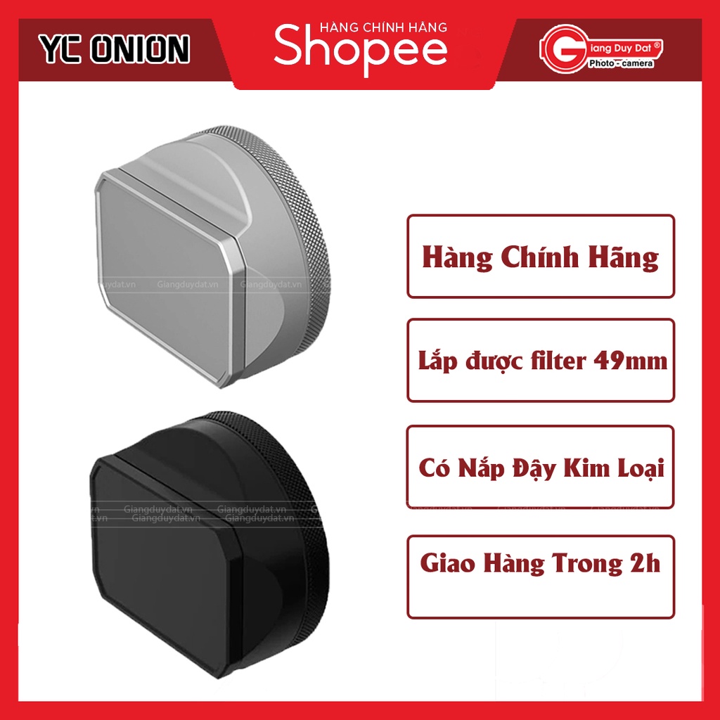 Hood Square YC Onion for X100, X100s, X100T, X100F, X100V, X70 With l