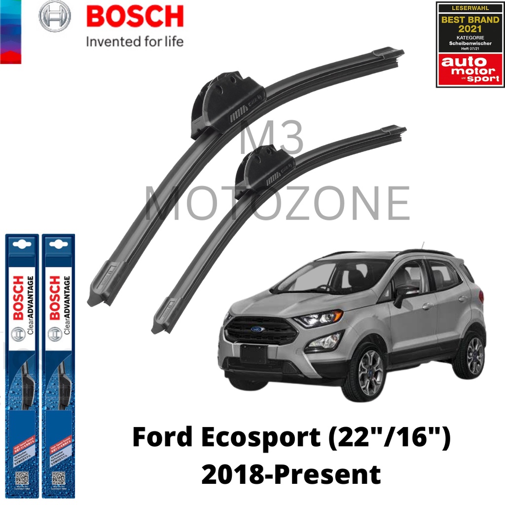 Bosch Clear Advantage Wiper Blade set for Ford Ecosport 2018Present