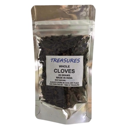 Treasures Cloves - Whole Spice - Lavang - 100% Pure From India (25g ...