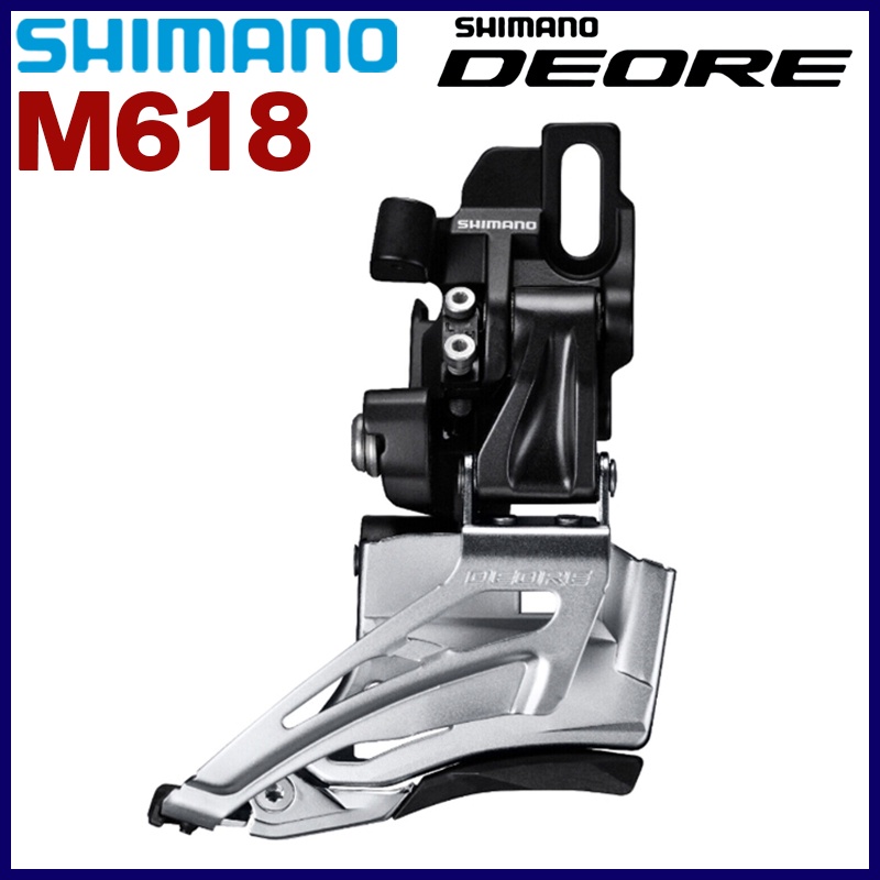 Shimano Deore M618 2x10 Speed Front Derailleur Direct Mount Down Swing ...