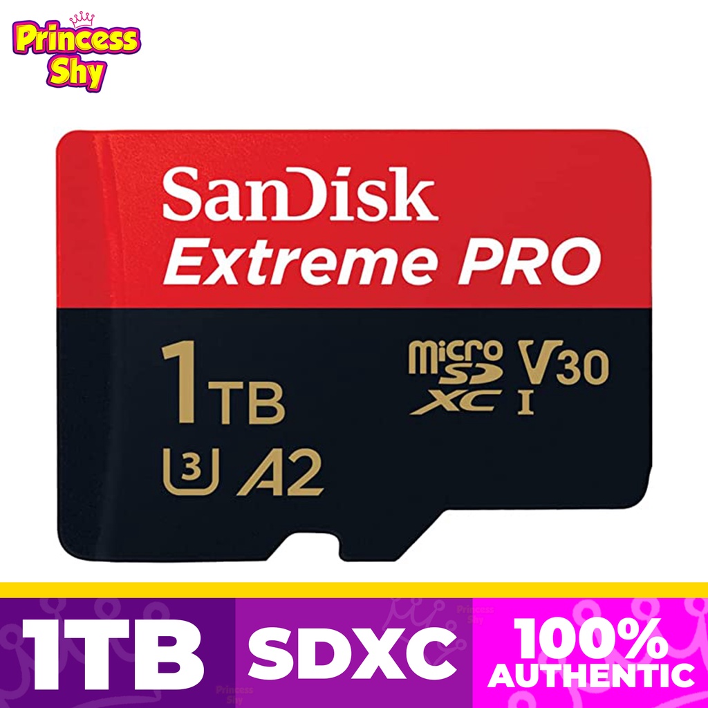 SanDisk 1TB Extreme PRO A2 micro SDXC Card UHS-I U3 V30 4K UHD Video ...