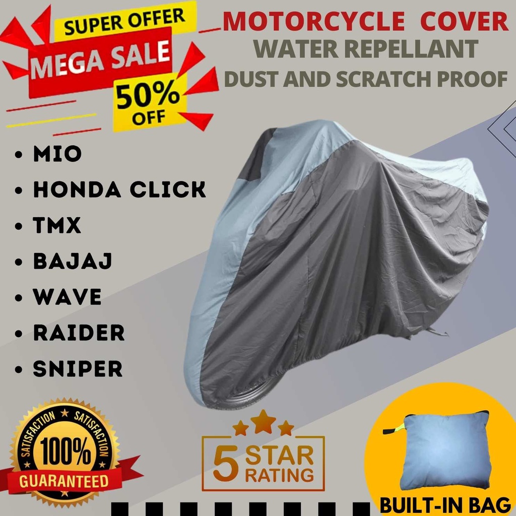 MOTOR COVER FOR MIO CLICK AEROX BAJAJ TMX SCOOTER RAIDER SNIPER ADV ...