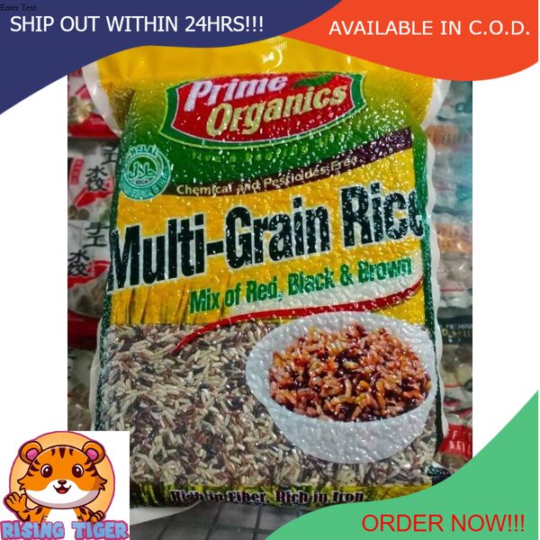2kg Prime Organics Multi-Grain Rice Mix of Red, Black & Brown Rice ...