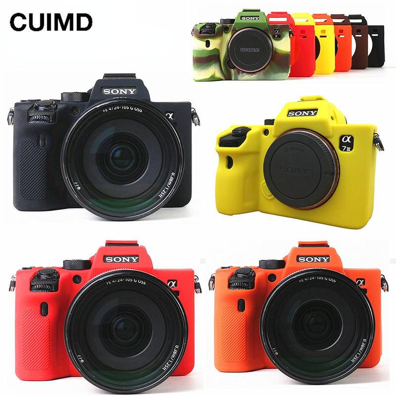 For Sony A7c A9 A7 A7R A7S Mark II III IV A7II A7SII A7RII A7III A7RIII  A7RIV A9II Silicone Case Skin Camera Bag Cover