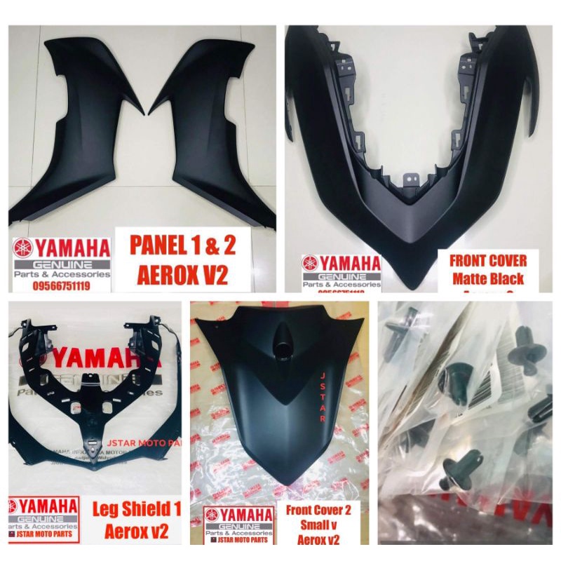 Aerox v2 matte black fairings( bundle) yamaha genuine | Shopee Philippines