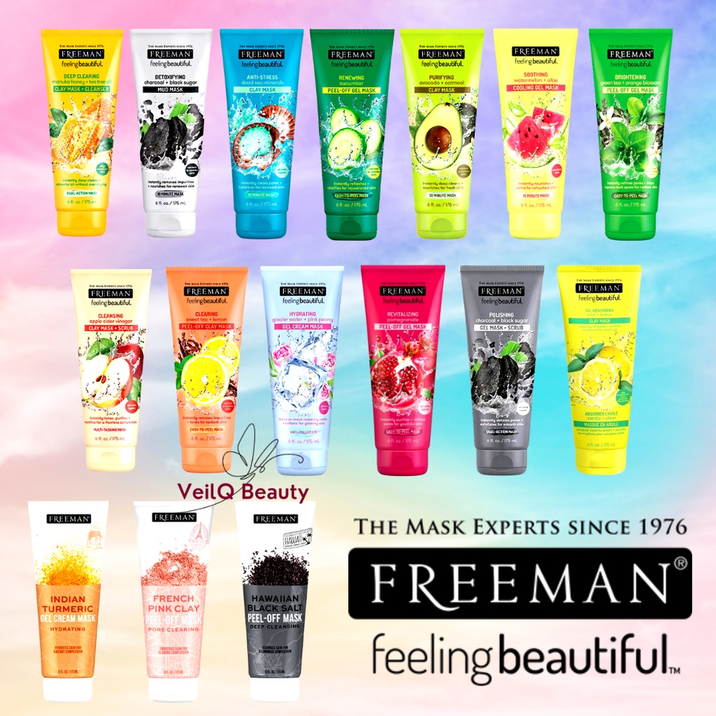 Freeman Feeling Beautiful Mask 175mL | Gel Mud Cream Scrub Peel-Off ...