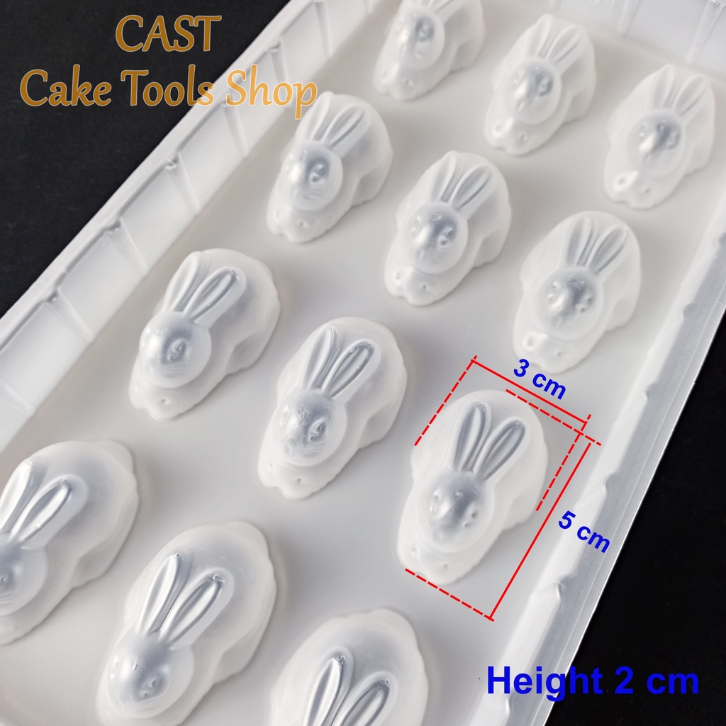 Rabbit Shaped Pudding, Agar, Jelly, Chocolate Molds | Shopee Philippines