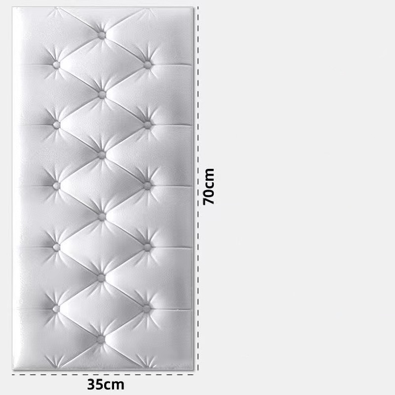 3d Selfadhesive Headboard Wall Stickers Thickened Anticollision