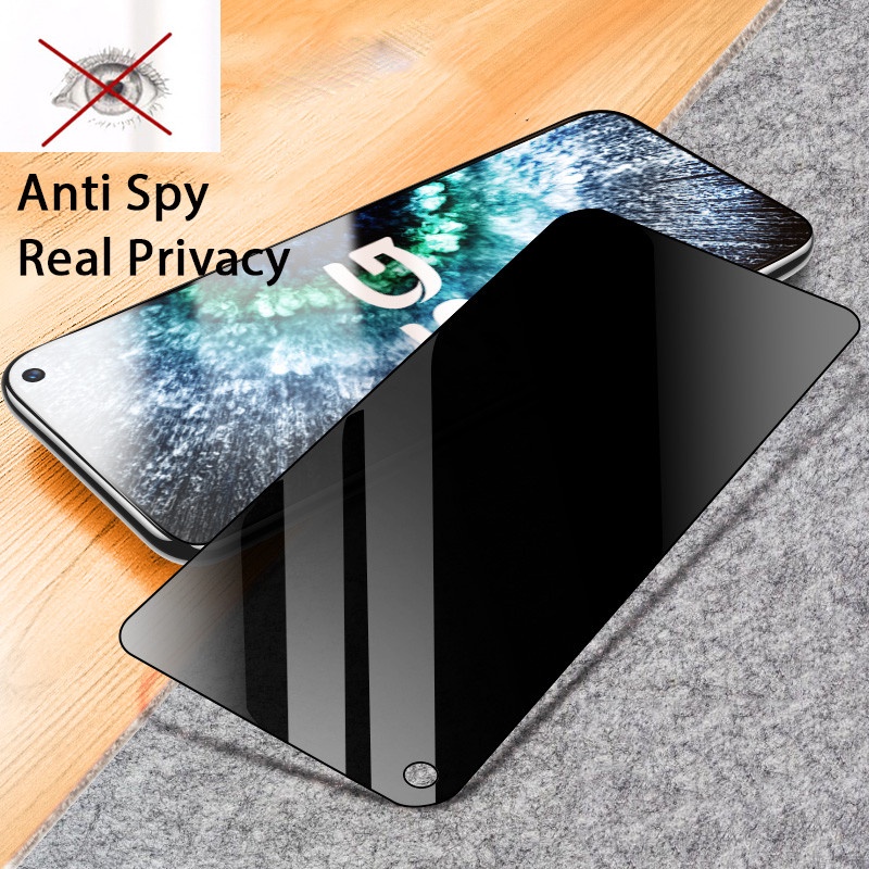 Privacy Anti Spy Tempered Glass For Xiaomi POCO F3 X2 X3 Pro X3 GT M3 Pro  M4 Pro 5G Full Cover Screen Protector 9H Protective Screen Guard Film