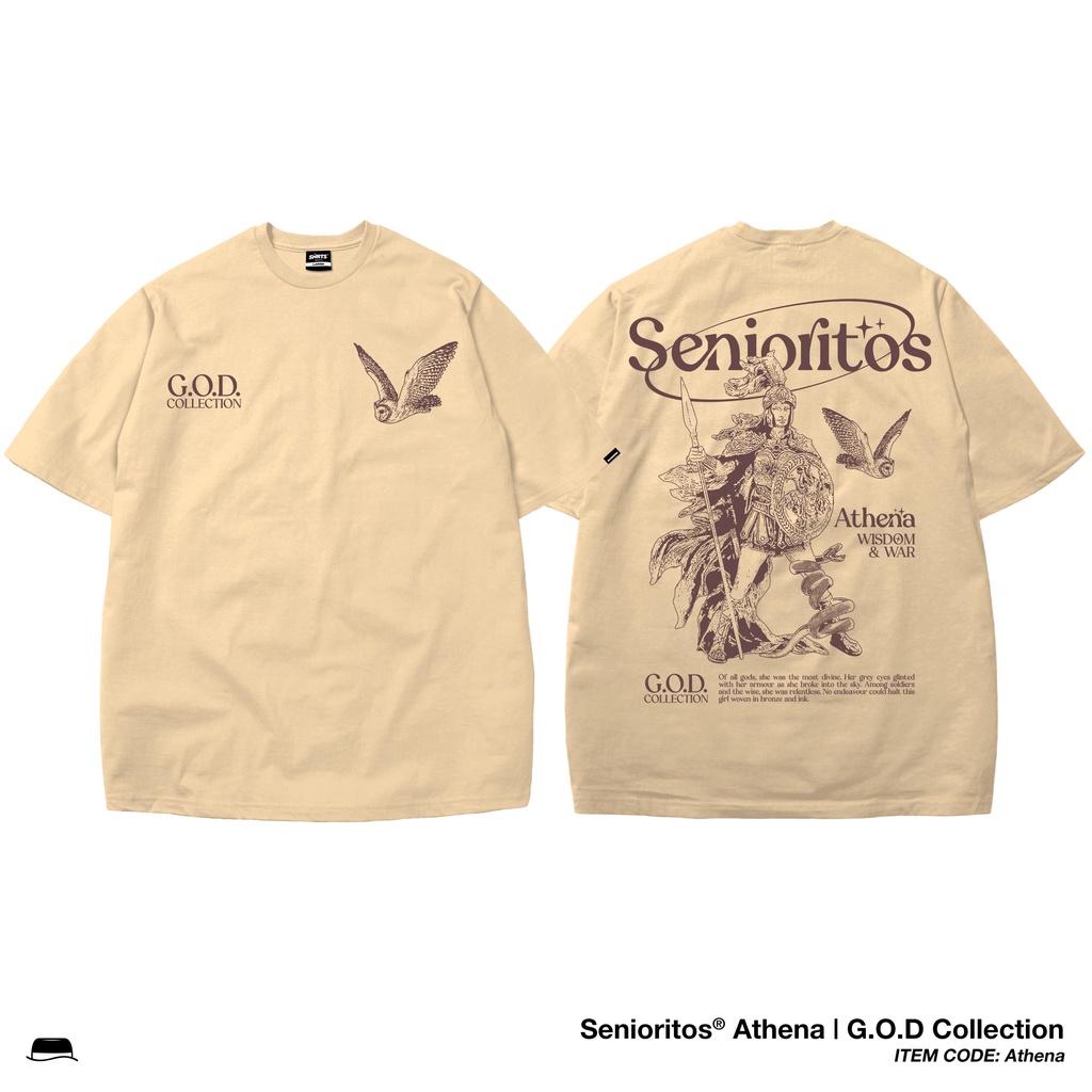 Senioritos® Athena — GOD Collection | Tshirt | Unisex | Men | Women ...