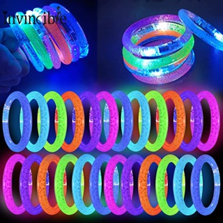 10/15/30/LED Light Up Bracelets Neon Glowing Bangle Luminous