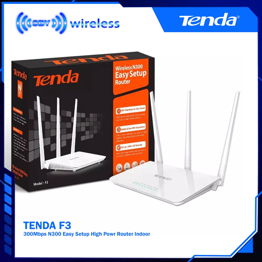 TENDA Tent F3 Wireless Router | Shopee Philippines