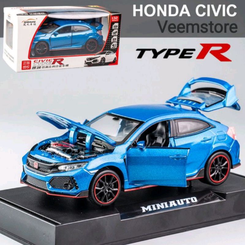 Die Cast 1:32 Honda Civic Type R [MiniAuto] Open All Doors | Shopee ...