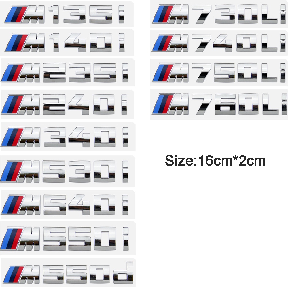 Car Styling Stickers Trunk Emblem Letter Badge for BMW F10 F30 E36 E90 ...