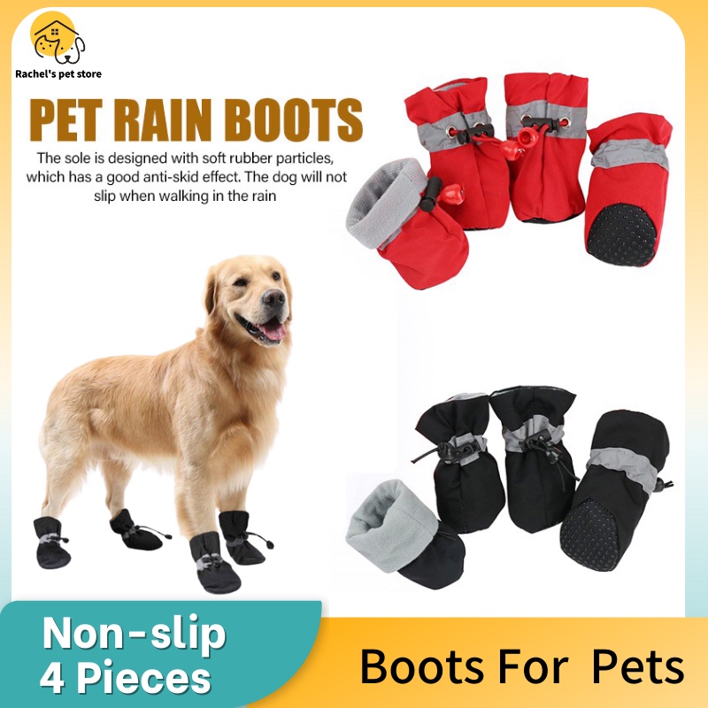 Pet boots dog shoes Waterproof Shoes NonSlip dog shoes rain boots