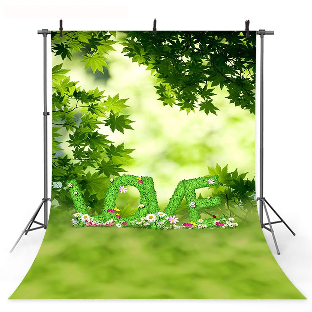 Fall with Love Backdrop Bokeh Valentine's Day Photography Background ...