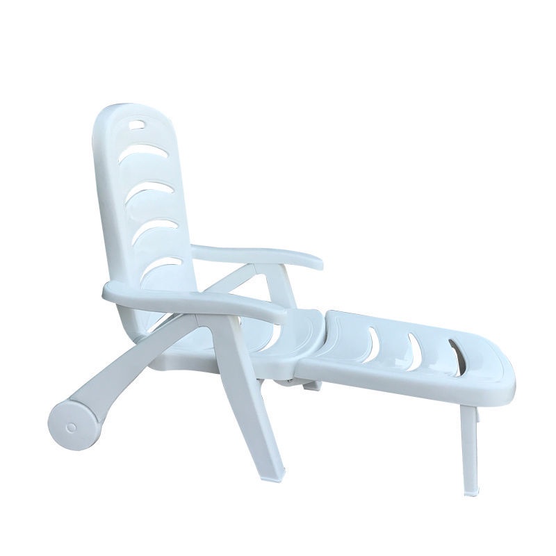 Plastic Beach Chair Swimming Pool Lying Folding Chair Sun Lounger ...