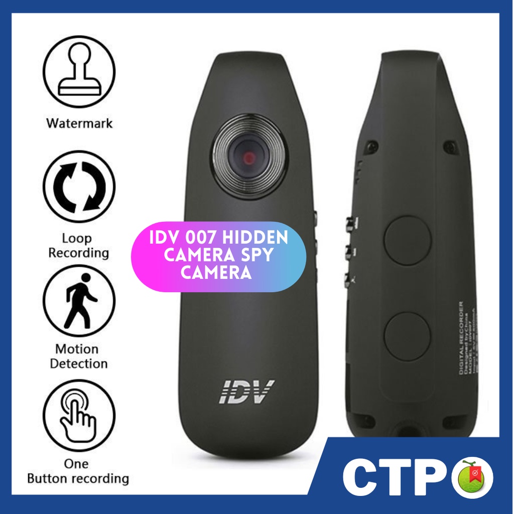 IDV 007 Hidden Camera Spy Camera Mini Camera Body Camera with Audio ...