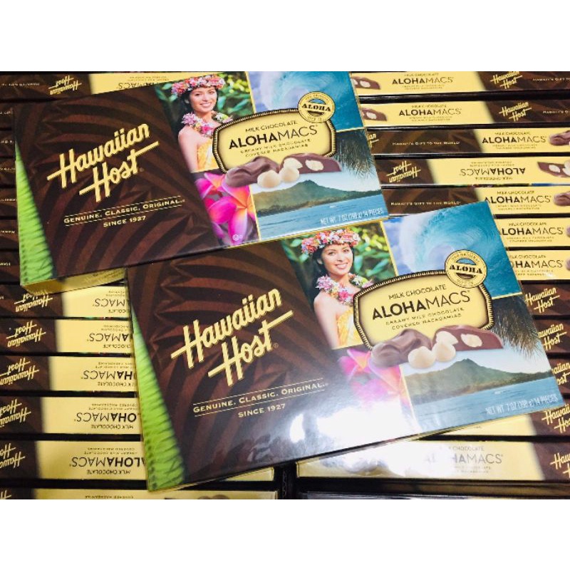 Hawaiian Host ALOHAMACS DARK/MILK CHOCOLATE 198g Shopee Philippines