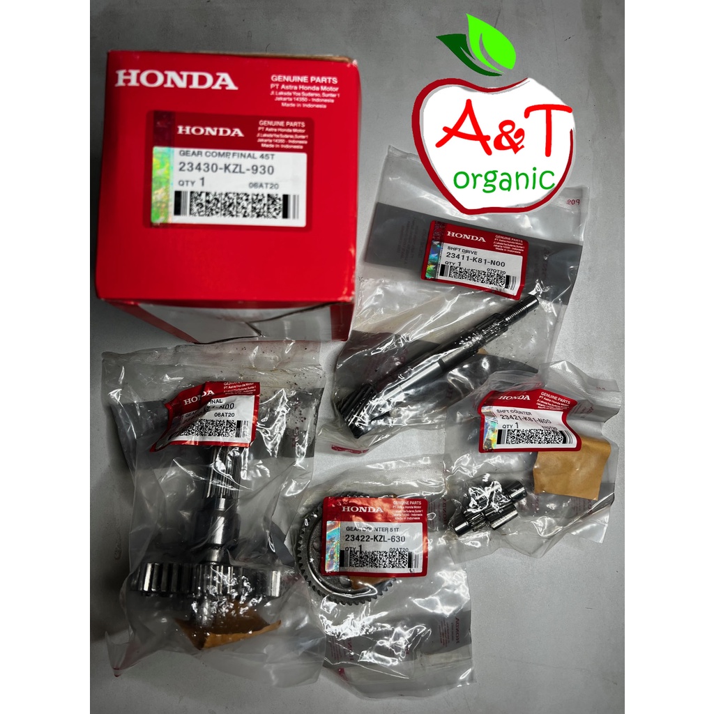 KZL FI Genuine Honda Gear Ratio Transmission Set for Honda Beat Fi V1